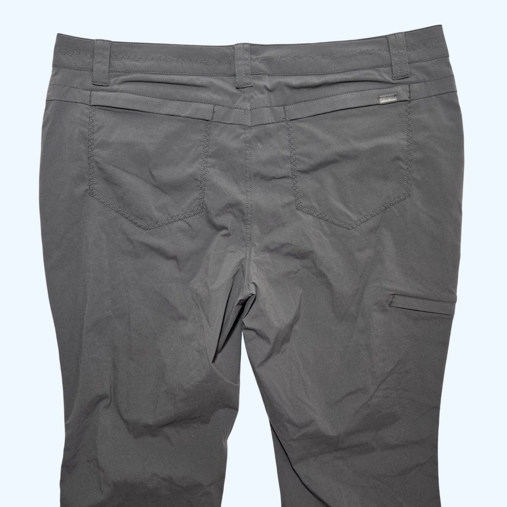NEW Eddie Bauer Travex‎ Horizon Roll Up Pants Womens 16 Gray Stretch Hiking - Picture 7 of 12